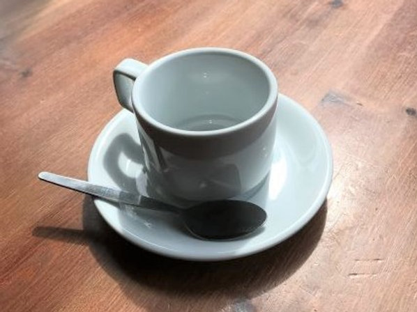 Cup Saucer Teaspoon Hire 8 Sets. Coffee, food, events at 16 Hales Street, Baxter Baristas Coventry