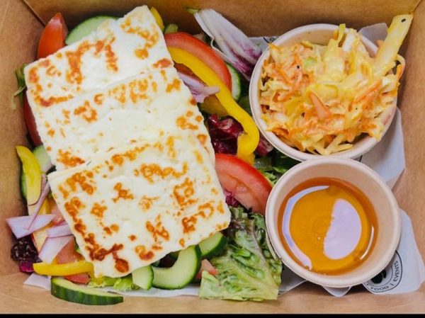 Grilled Halloumi Salad